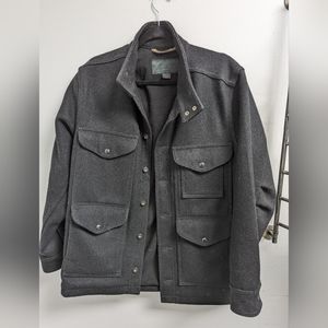 Filson Greenwood Coat, black size men's small